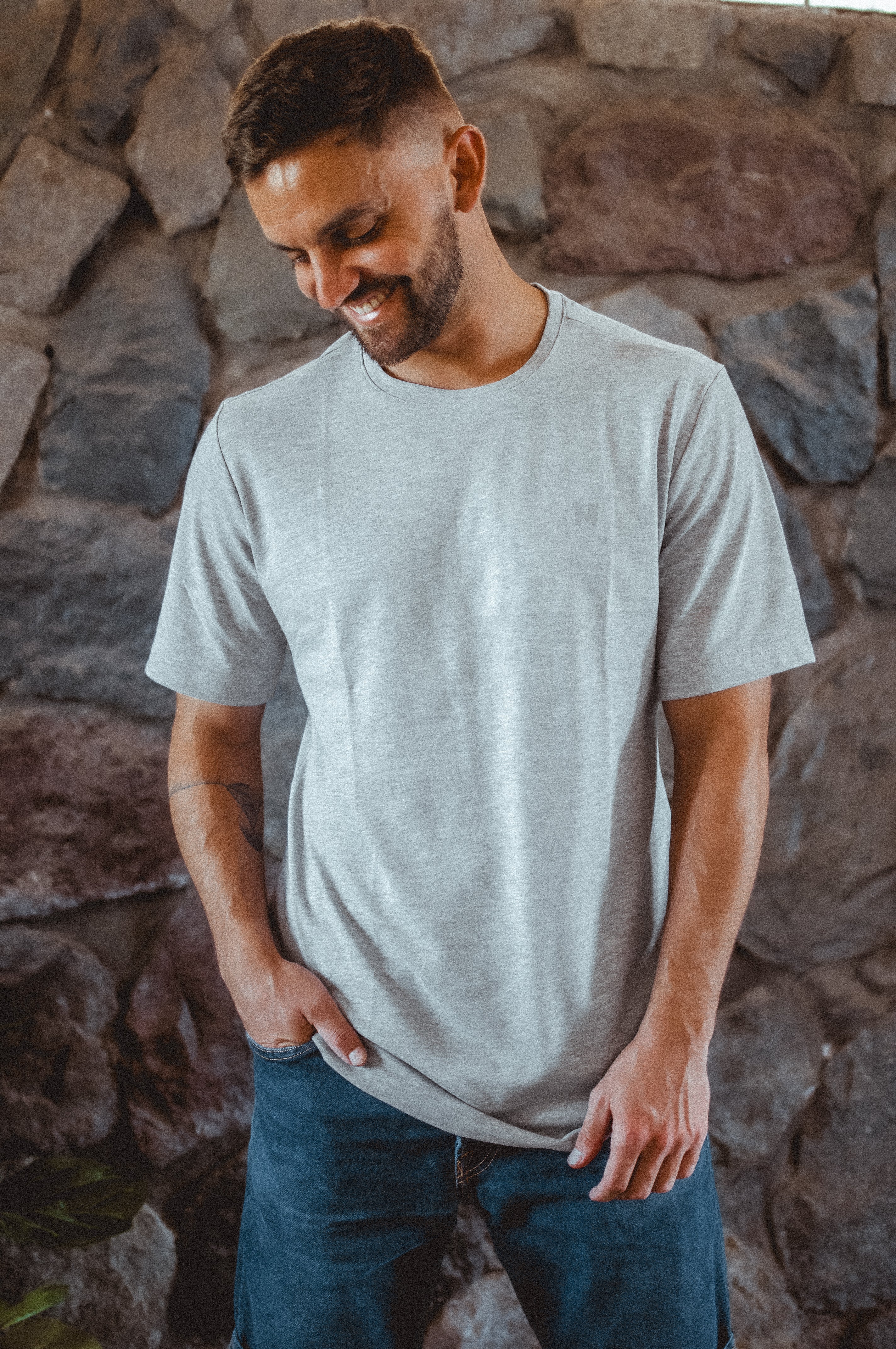 Polera Gris Melange